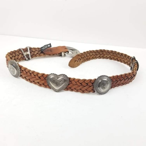 VTG Brighton Women's Belt Brown Leather Size M - Picture 3 of 8